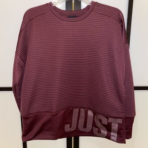 Nike Just Do It. Crew neck sweatshirt SOLD!!